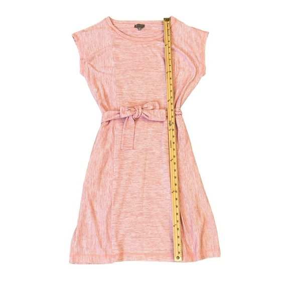 Chic Pink Striped Dress T By Talbots - Picture 5 of 9